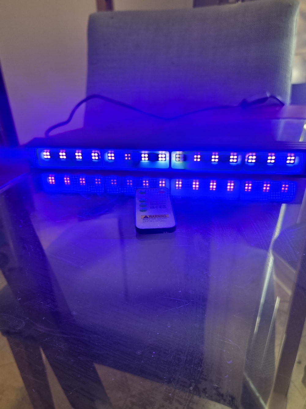 NIB Black Light Strip With Remote & Switch